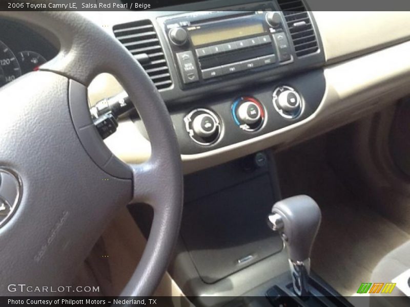 Salsa Red Pearl / Beige 2006 Toyota Camry LE