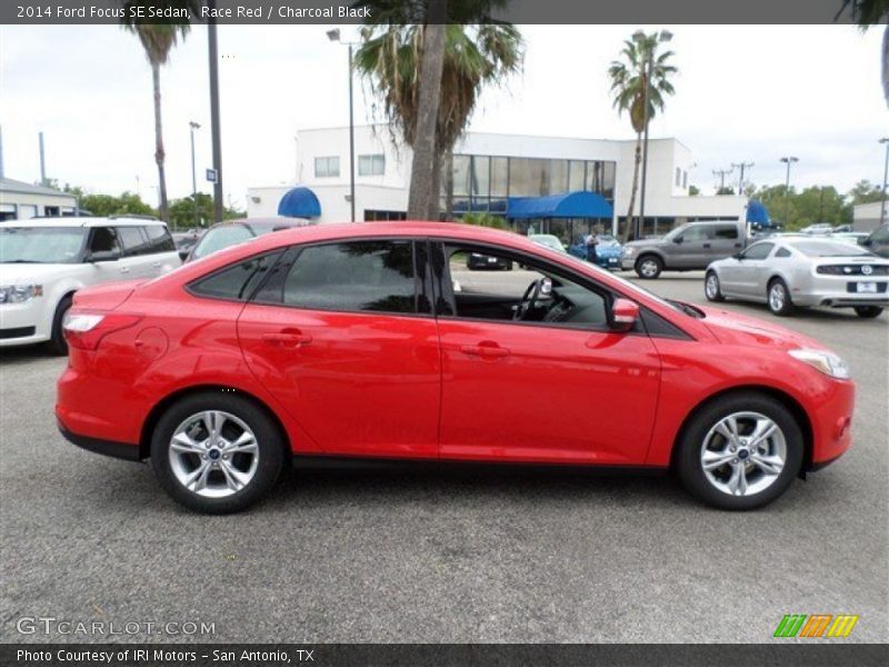 Race Red / Charcoal Black 2014 Ford Focus SE Sedan