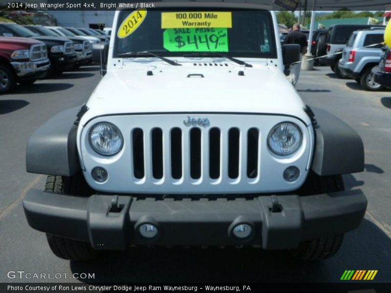 Bright White / Black 2014 Jeep Wrangler Sport 4x4