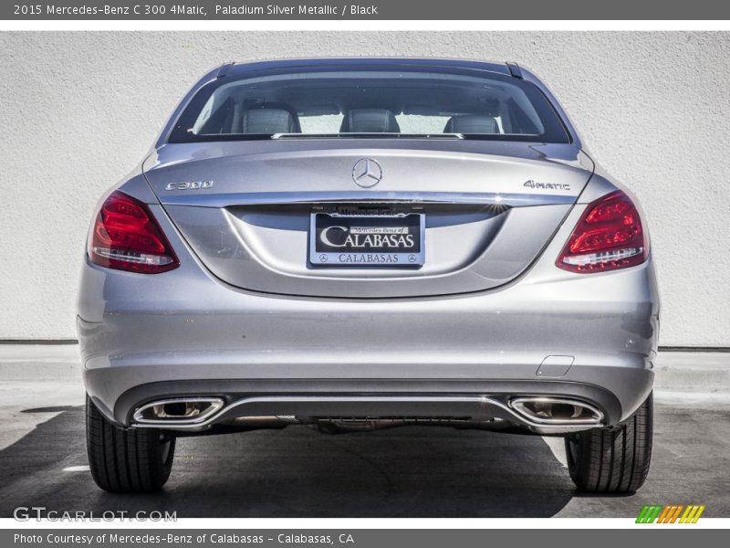 Paladium Silver Metallic / Black 2015 Mercedes-Benz C 300 4Matic