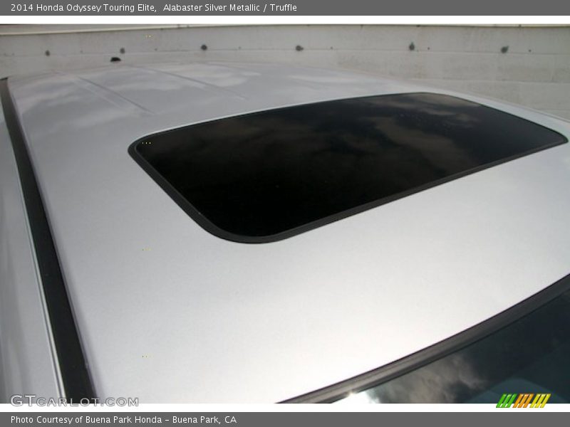 Alabaster Silver Metallic / Truffle 2014 Honda Odyssey Touring Elite