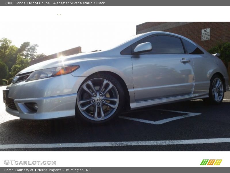 Alabaster Silver Metallic / Black 2008 Honda Civic Si Coupe