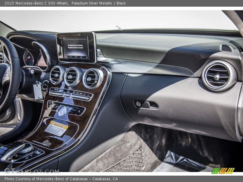 Paladium Silver Metallic / Black 2015 Mercedes-Benz C 300 4Matic