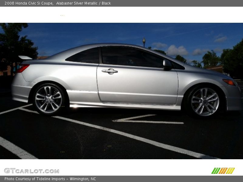Alabaster Silver Metallic / Black 2008 Honda Civic Si Coupe
