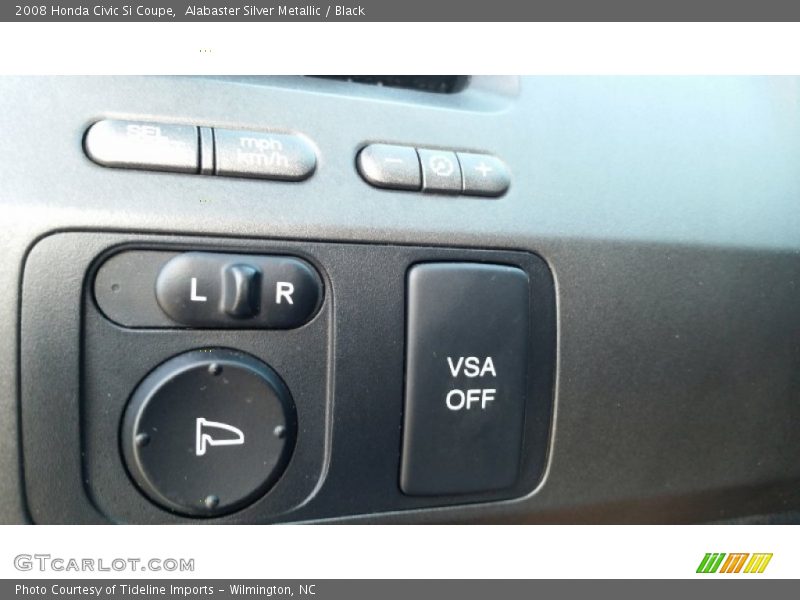Alabaster Silver Metallic / Black 2008 Honda Civic Si Coupe