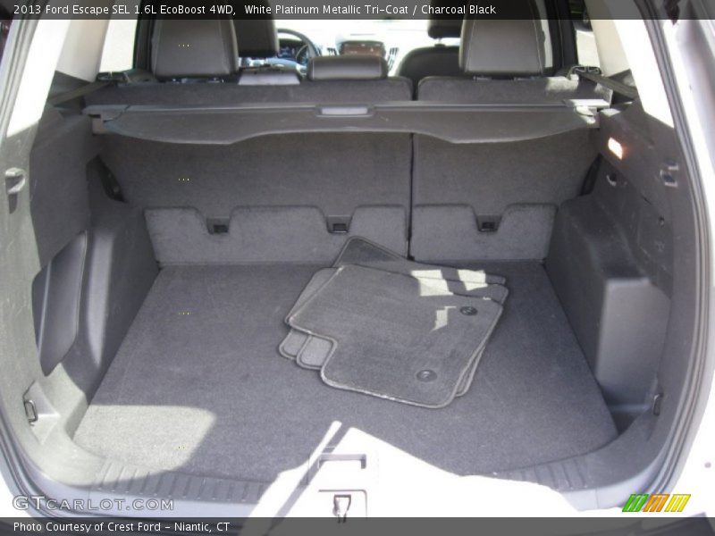White Platinum Metallic Tri-Coat / Charcoal Black 2013 Ford Escape SEL 1.6L EcoBoost 4WD