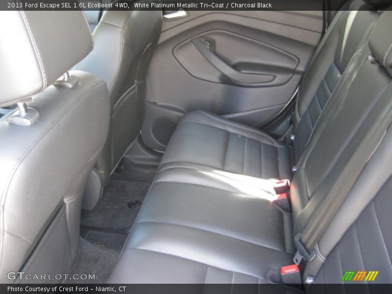 White Platinum Metallic Tri-Coat / Charcoal Black 2013 Ford Escape SEL 1.6L EcoBoost 4WD