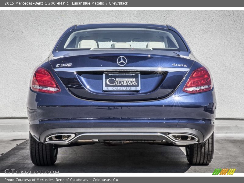 Lunar Blue Metallic / Grey/Black 2015 Mercedes-Benz C 300 4Matic