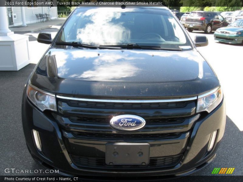 Tuxedo Black Metallic / Charcoal Black/Silver Smoke Metallic 2011 Ford Edge Sport AWD