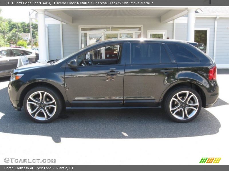 Tuxedo Black Metallic / Charcoal Black/Silver Smoke Metallic 2011 Ford Edge Sport AWD