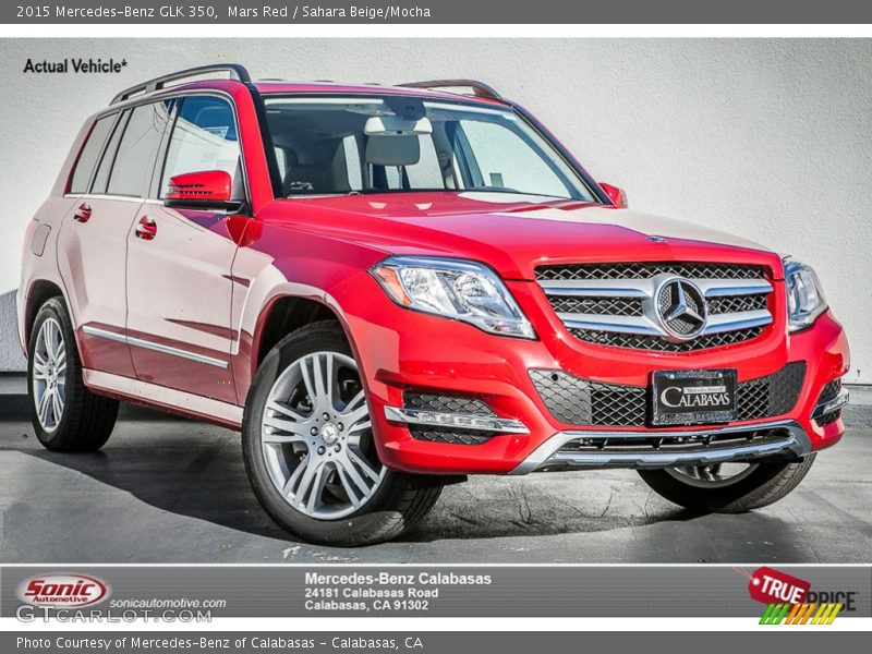 Mars Red / Sahara Beige/Mocha 2015 Mercedes-Benz GLK 350