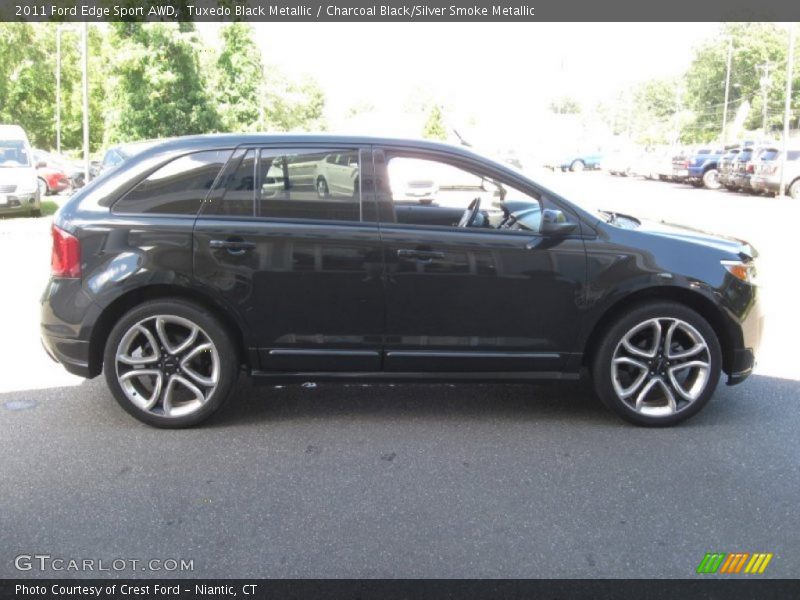 Tuxedo Black Metallic / Charcoal Black/Silver Smoke Metallic 2011 Ford Edge Sport AWD