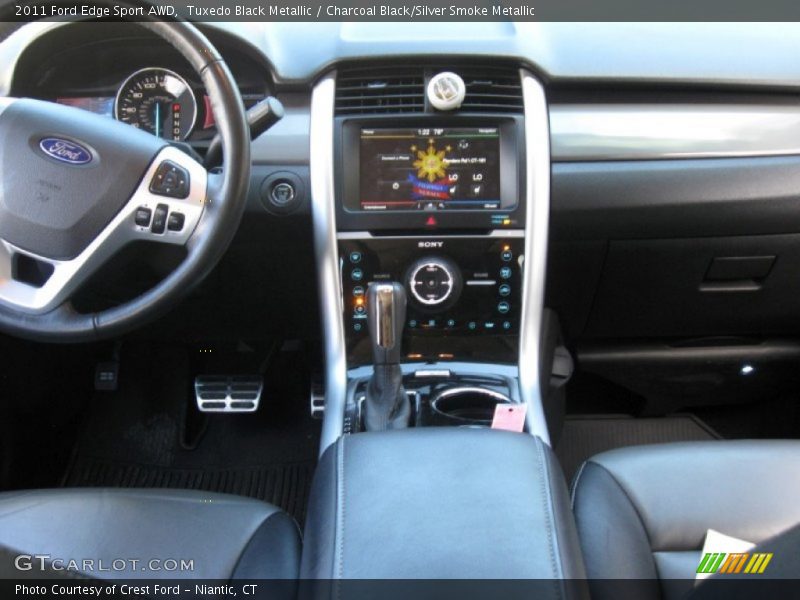 Tuxedo Black Metallic / Charcoal Black/Silver Smoke Metallic 2011 Ford Edge Sport AWD