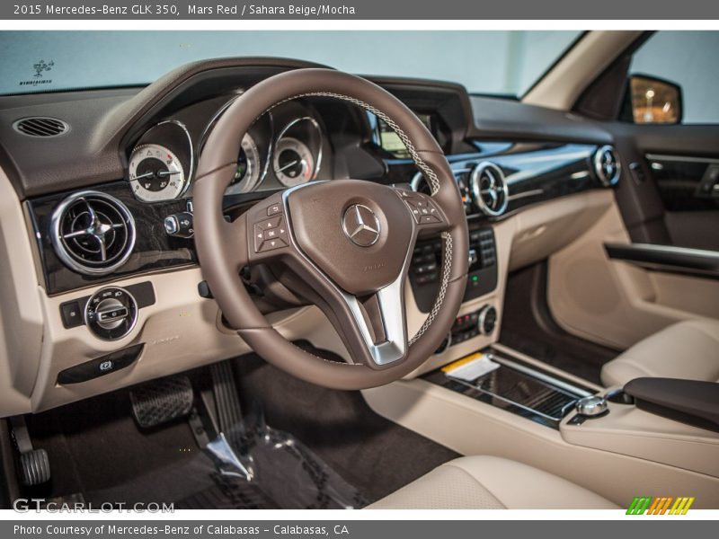 Mars Red / Sahara Beige/Mocha 2015 Mercedes-Benz GLK 350