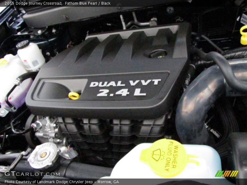 Fathom Blue Pearl / Black 2015 Dodge Journey Crossroad