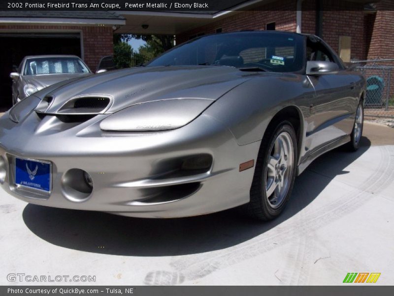 Pewter Metallic / Ebony Black 2002 Pontiac Firebird Trans Am Coupe