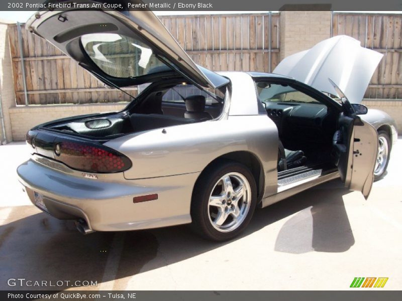 Pewter Metallic / Ebony Black 2002 Pontiac Firebird Trans Am Coupe