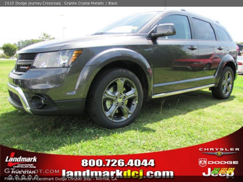 Granite Crystal Metallic / Black 2015 Dodge Journey Crossroad