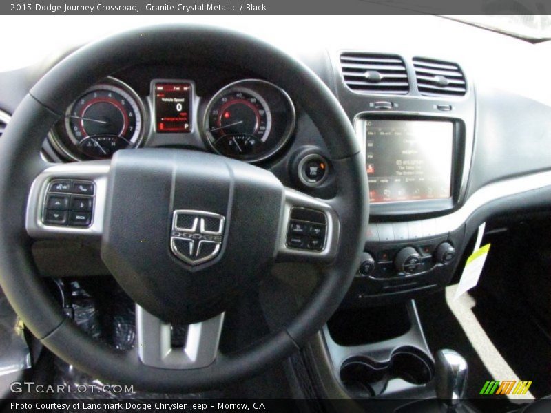 Granite Crystal Metallic / Black 2015 Dodge Journey Crossroad