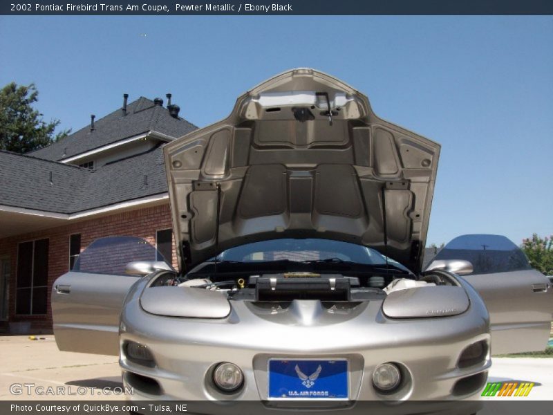 Pewter Metallic / Ebony Black 2002 Pontiac Firebird Trans Am Coupe