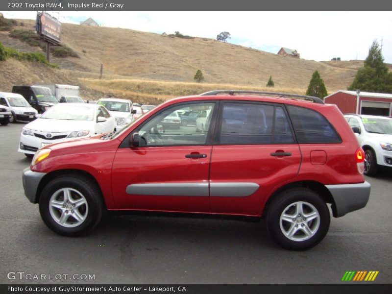 Impulse Red / Gray 2002 Toyota RAV4