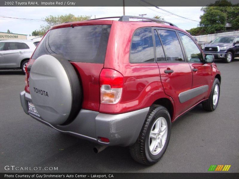 Impulse Red / Gray 2002 Toyota RAV4