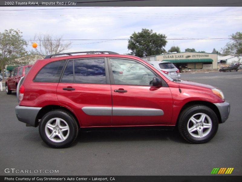 Impulse Red / Gray 2002 Toyota RAV4