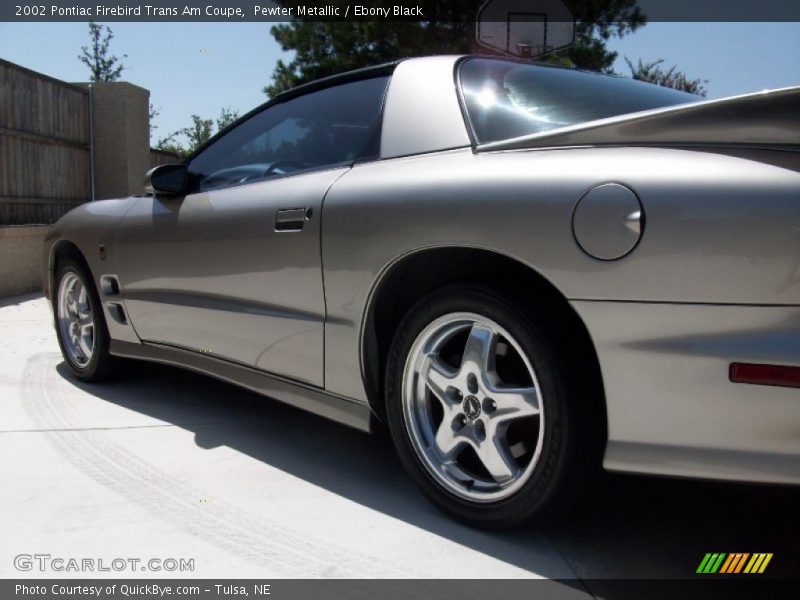 Pewter Metallic / Ebony Black 2002 Pontiac Firebird Trans Am Coupe