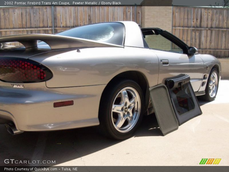 Pewter Metallic / Ebony Black 2002 Pontiac Firebird Trans Am Coupe