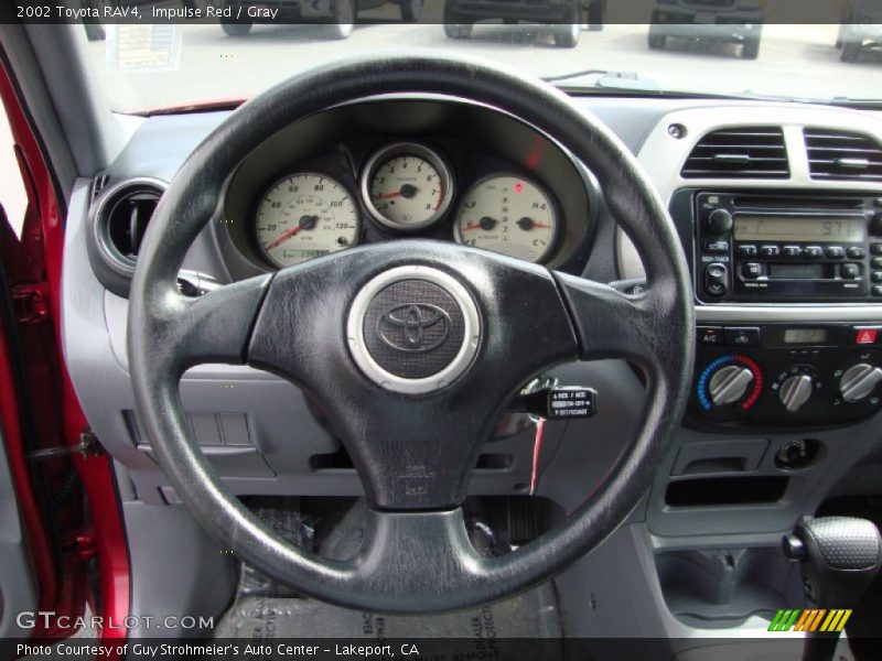 Impulse Red / Gray 2002 Toyota RAV4