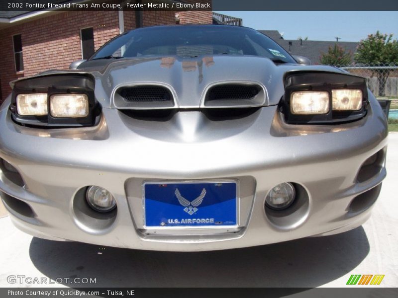 Pewter Metallic / Ebony Black 2002 Pontiac Firebird Trans Am Coupe