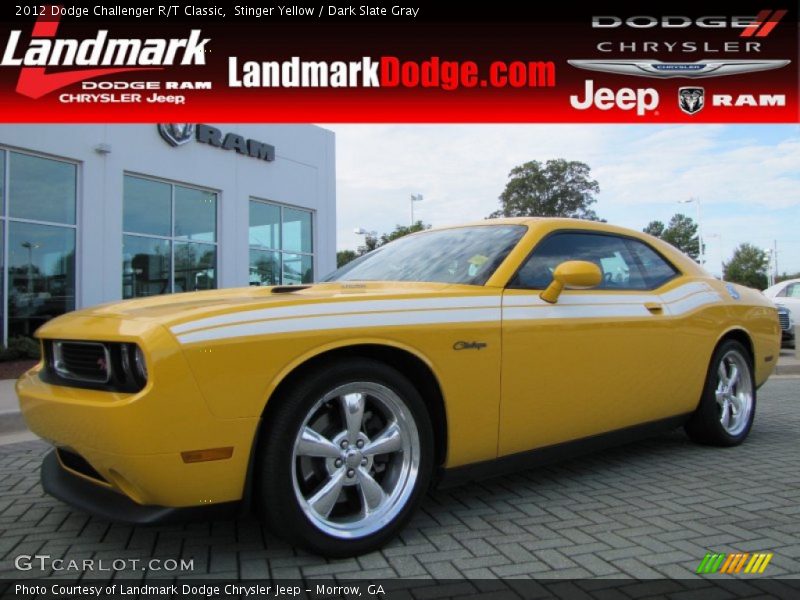 Stinger Yellow / Dark Slate Gray 2012 Dodge Challenger R/T Classic