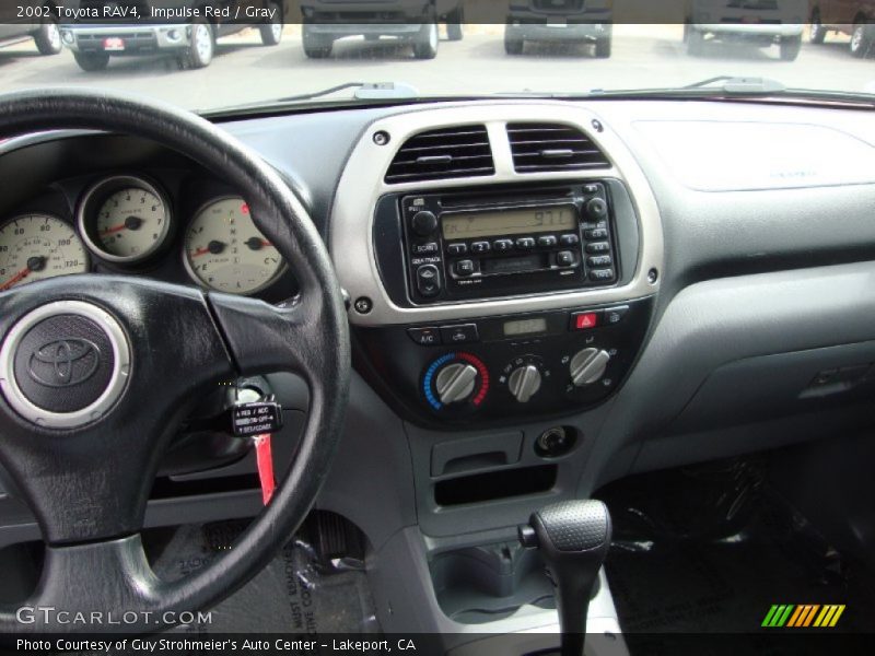 Impulse Red / Gray 2002 Toyota RAV4