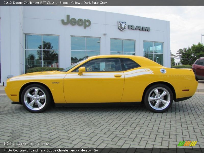 Stinger Yellow / Dark Slate Gray 2012 Dodge Challenger R/T Classic
