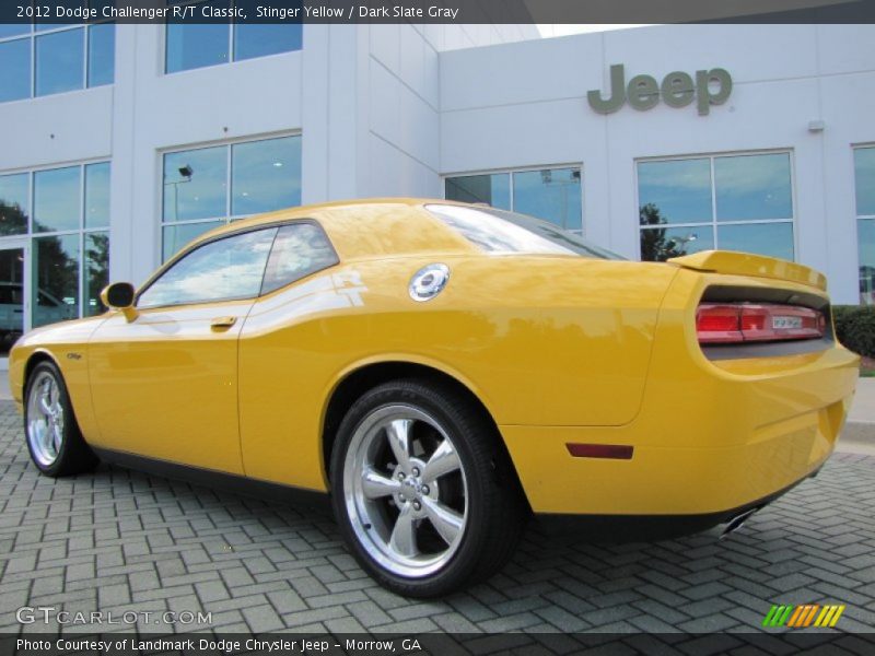 Stinger Yellow / Dark Slate Gray 2012 Dodge Challenger R/T Classic