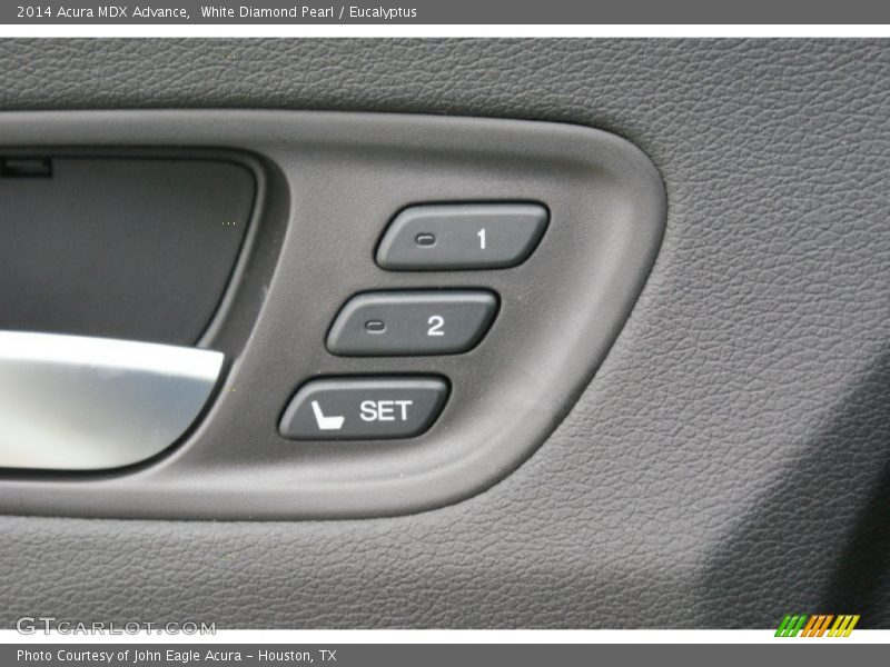 White Diamond Pearl / Eucalyptus 2014 Acura MDX Advance