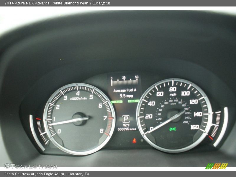 White Diamond Pearl / Eucalyptus 2014 Acura MDX Advance