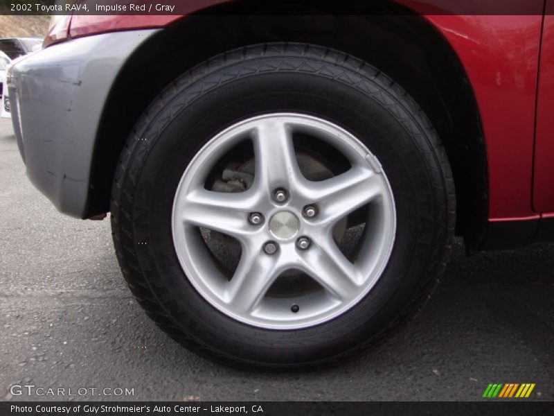 Impulse Red / Gray 2002 Toyota RAV4