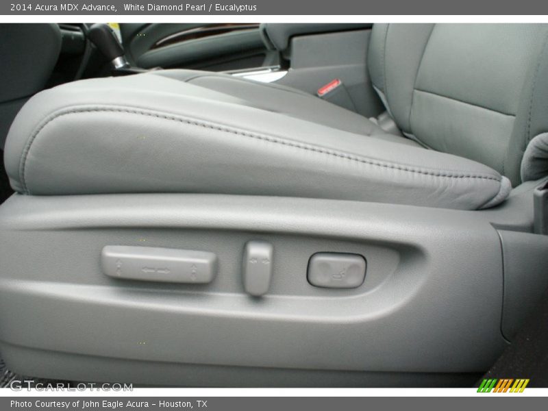 White Diamond Pearl / Eucalyptus 2014 Acura MDX Advance