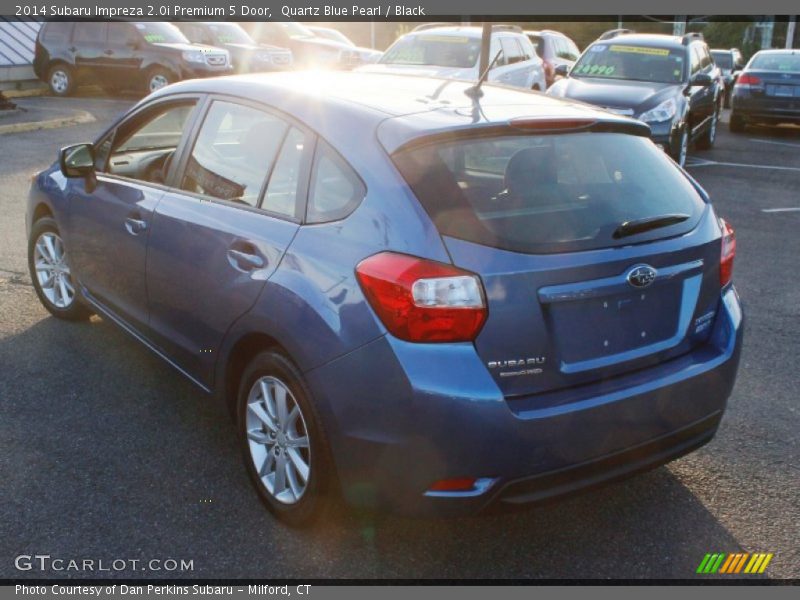 Quartz Blue Pearl / Black 2014 Subaru Impreza 2.0i Premium 5 Door