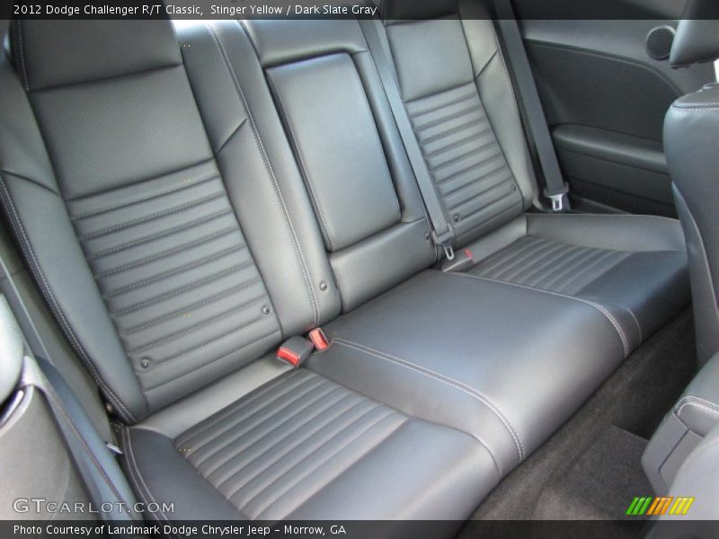 Rear Seat of 2012 Challenger R/T Classic