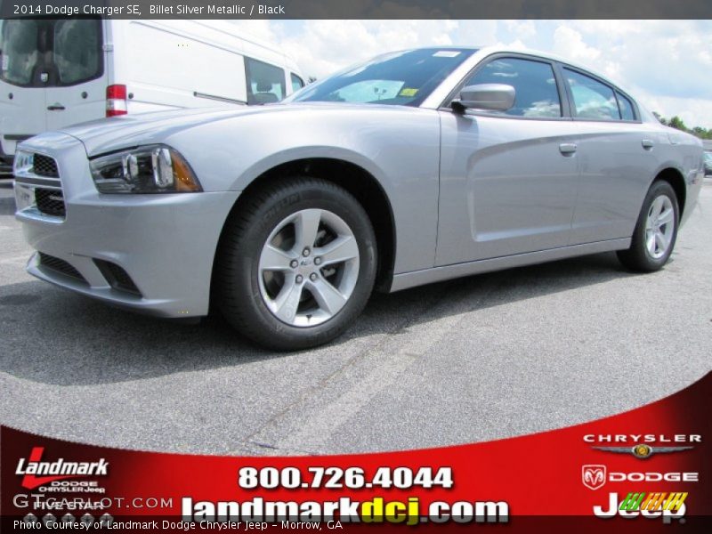 Billet Silver Metallic / Black 2014 Dodge Charger SE