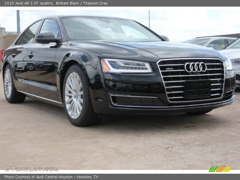 Brilliant Black / Titanium Gray 2015 Audi A8 3.0T quattro