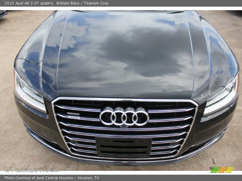 Brilliant Black / Titanium Gray 2015 Audi A8 3.0T quattro