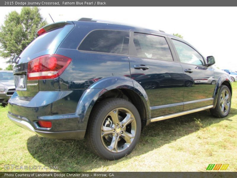 Fathom Blue Pearl / Black 2015 Dodge Journey Crossroad