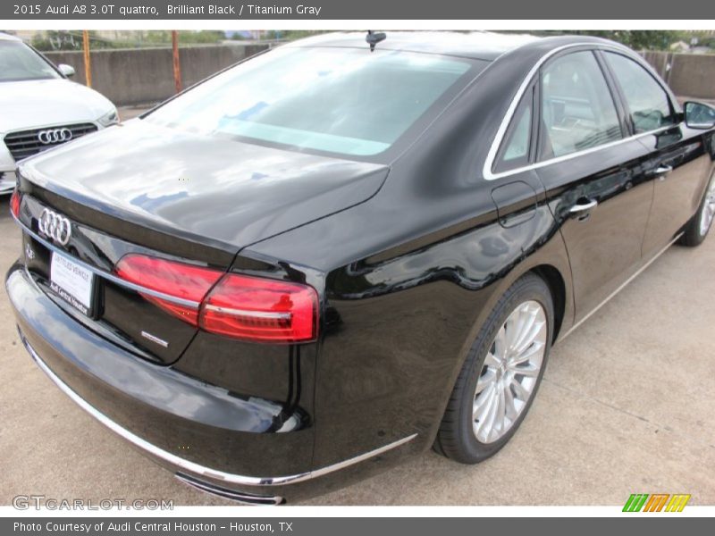 Brilliant Black / Titanium Gray 2015 Audi A8 3.0T quattro