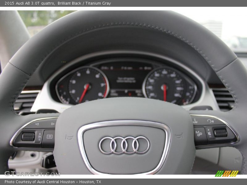 Brilliant Black / Titanium Gray 2015 Audi A8 3.0T quattro