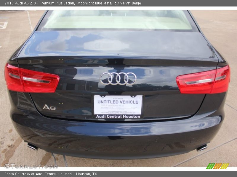 Moonlight Blue Metallic / Velvet Beige 2015 Audi A6 2.0T Premium Plus Sedan