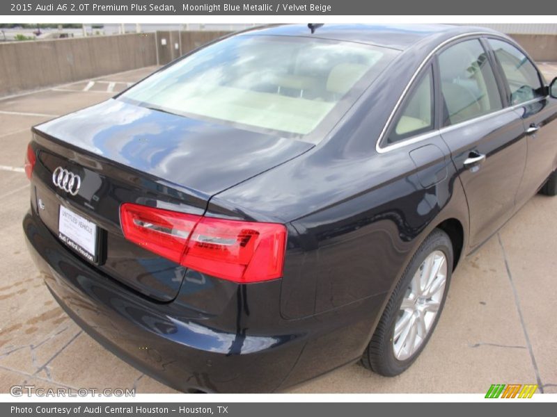 Moonlight Blue Metallic / Velvet Beige 2015 Audi A6 2.0T Premium Plus Sedan