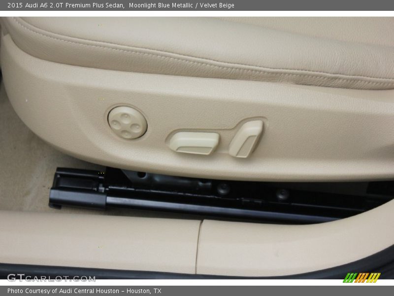 Moonlight Blue Metallic / Velvet Beige 2015 Audi A6 2.0T Premium Plus Sedan